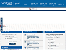 Tablet Screenshot of complete-personnel.com.au
